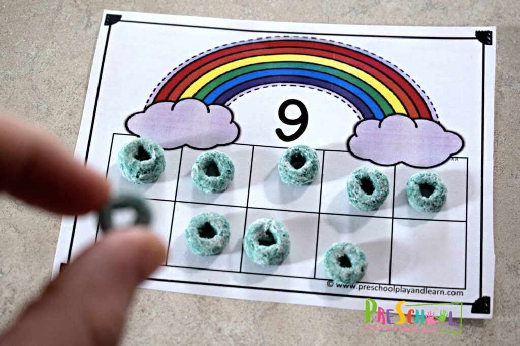 Kids will have fun practicing counting to 10 with this spring printable.