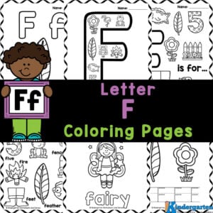 Grab this free printable letter f coloring sheet pack to help preschool, pre-k, kindergarten and even first graders to work on their fine motor skills as well as their literacy skills with this fun new printable. These letter f coloring pages offer a variety of practice for early learners who are learning their ABCs and the sounds they make. Simply print these alphabet coloring pages free and you are ready to play and learn!