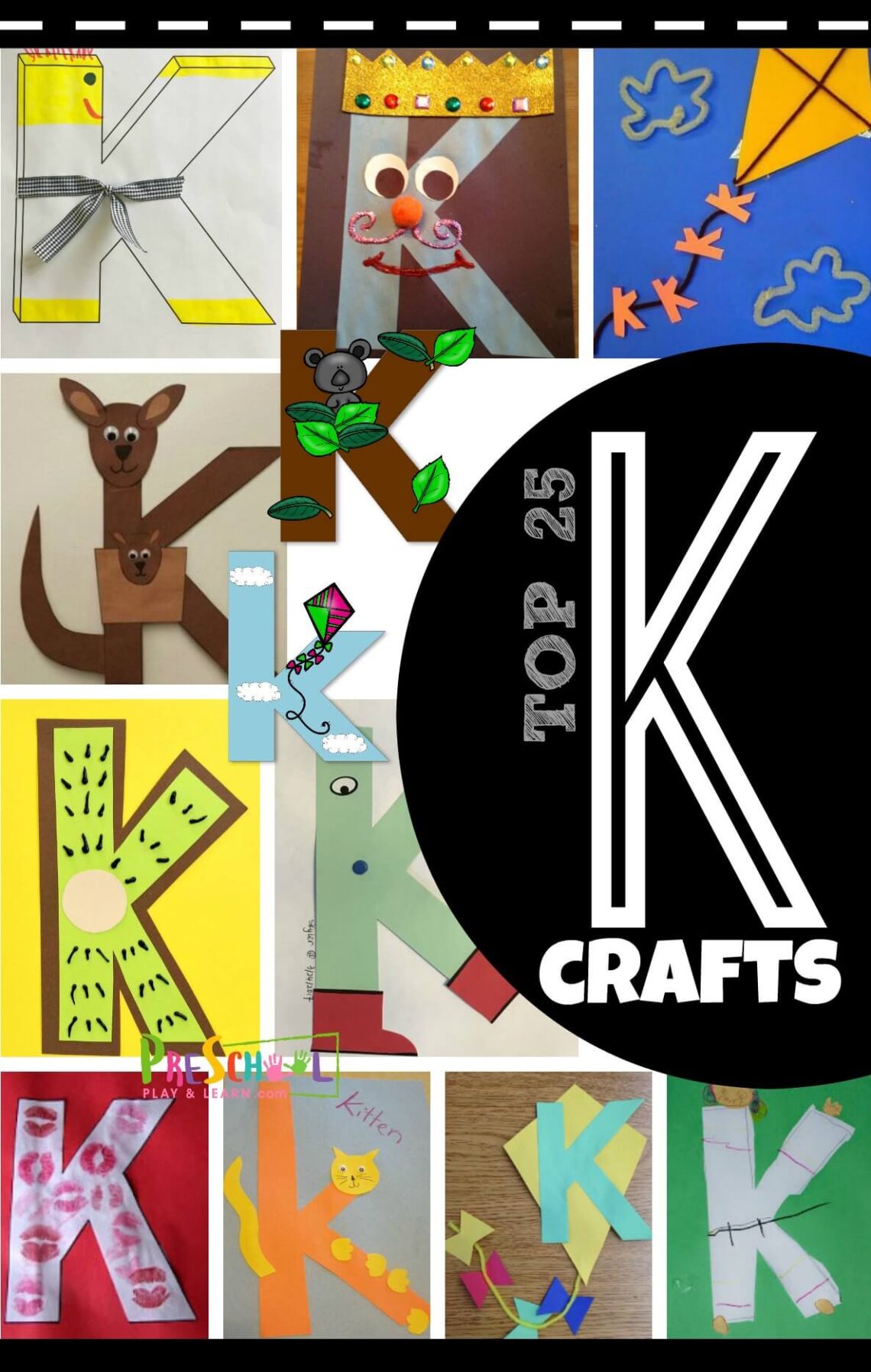 TOP 25 Letter K Crafts for Preschoolers