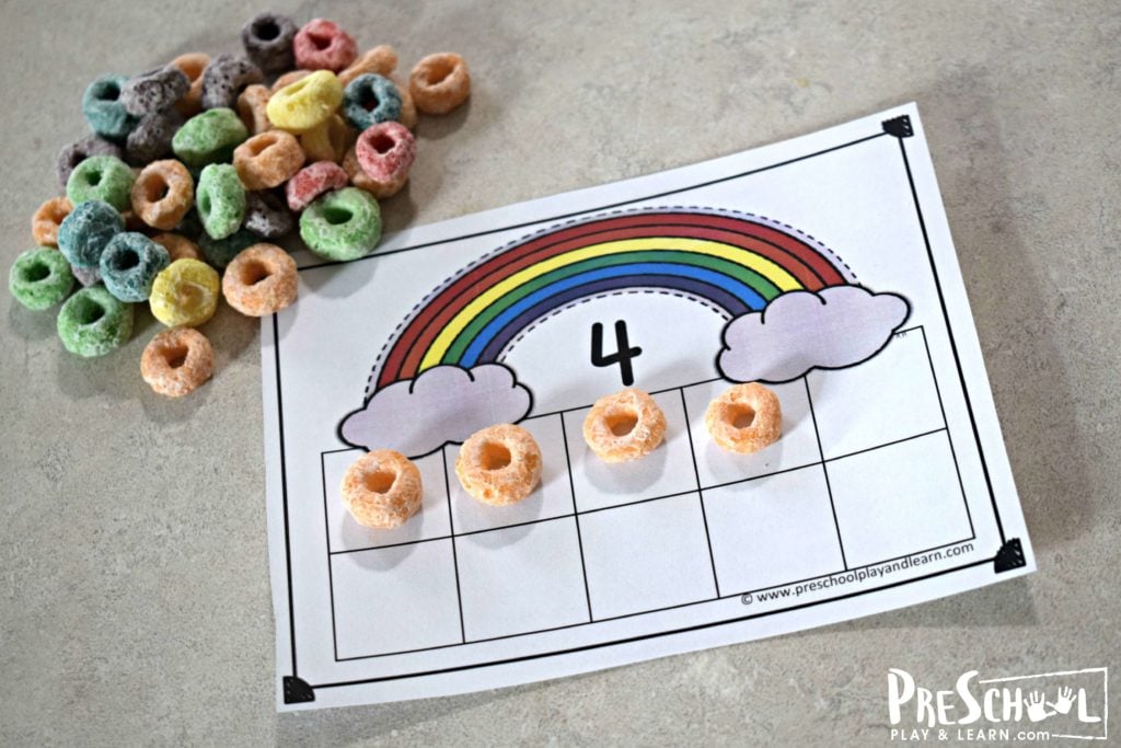 This preschool math activity is great visualization activity.