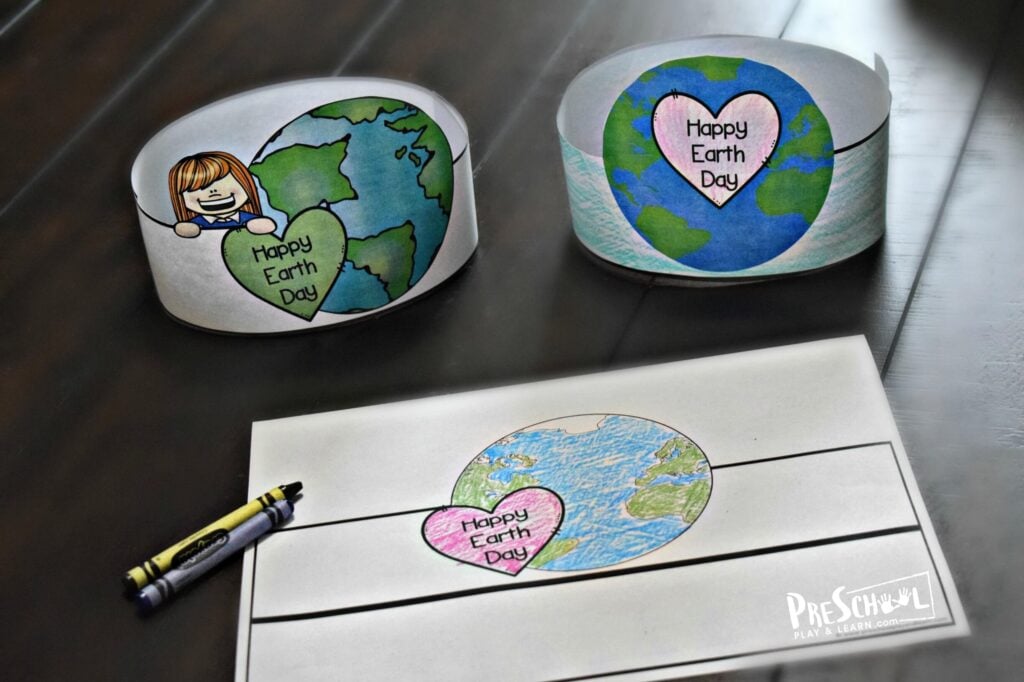 Super cute earth Day craft for toddler, preschool, and kindergarten age kids