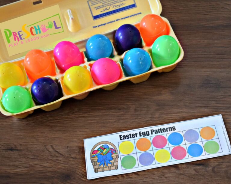 🐰 FREE Printable Easter Egg Pattern Activities for Preschoolers
