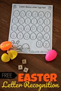 Looking for an educational Easter activities for kids? You will love this fun, hand son alphabet practice