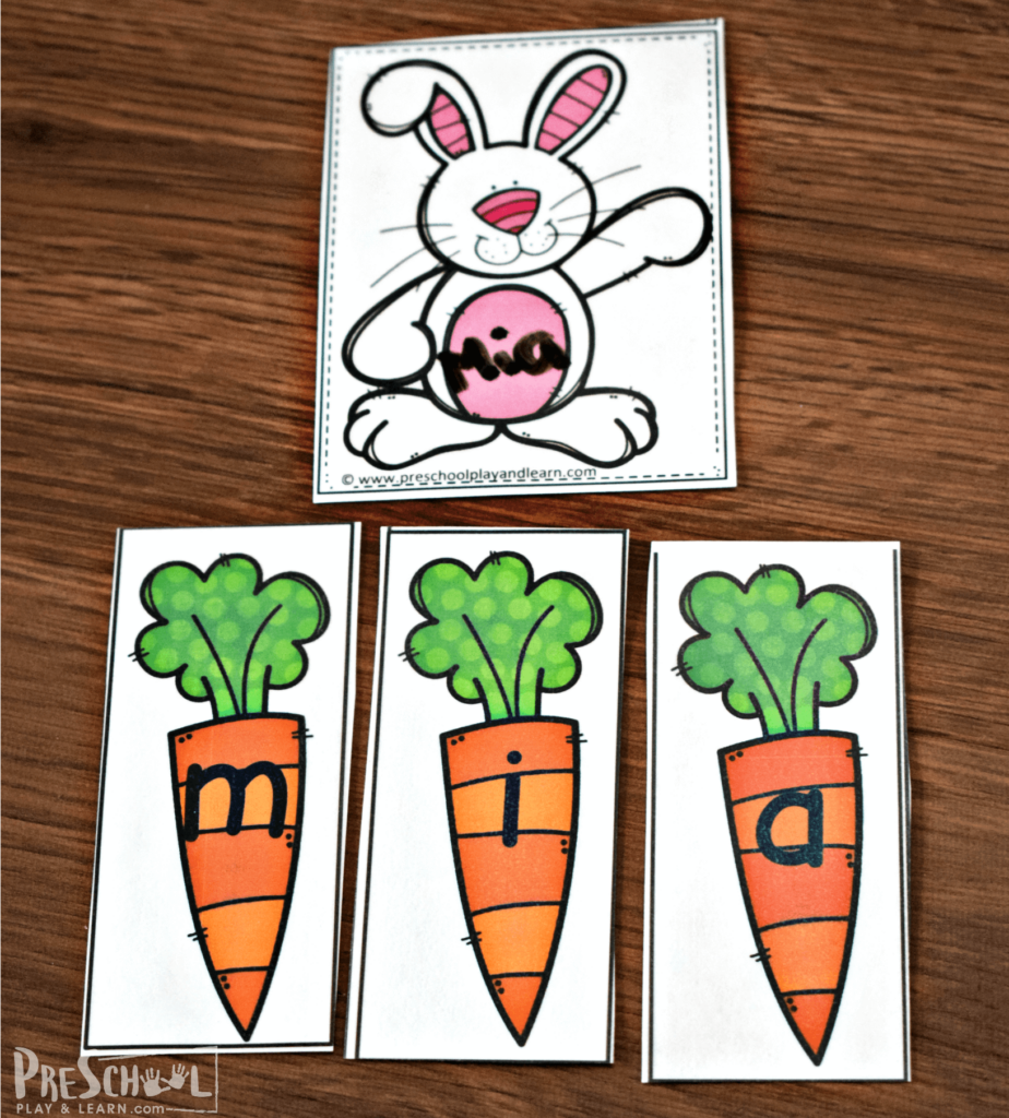 Super cute Easter name Recognition activity for young kids