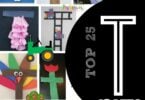 TOP 25 Letter T Crafts - so many clever alphabet crafts for letter of the week unit for letter t perfect for toddler, preschool, kindergarten crafts for kids #alphabet #craftsforkids #preschool