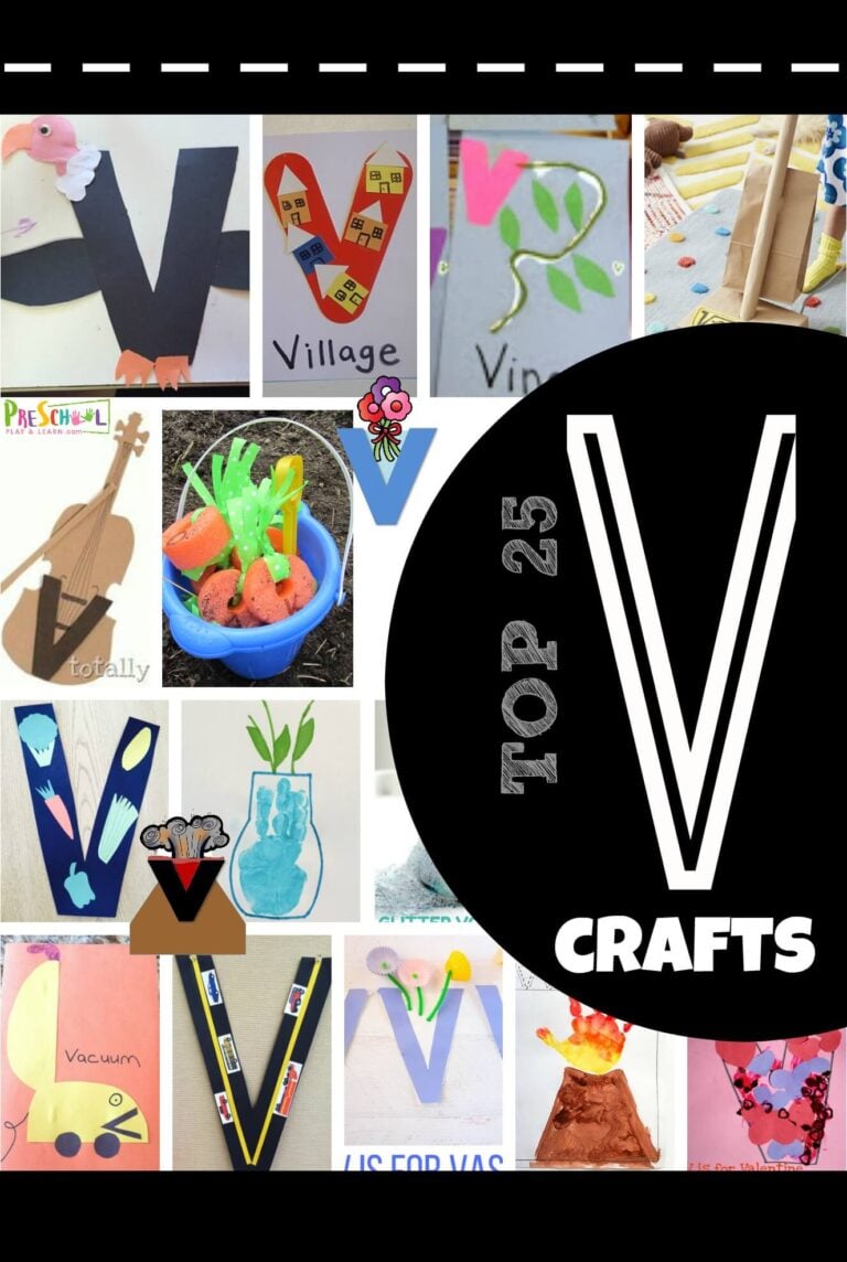 TOP 25 Letter V Crafts and Activities for Preschoolers