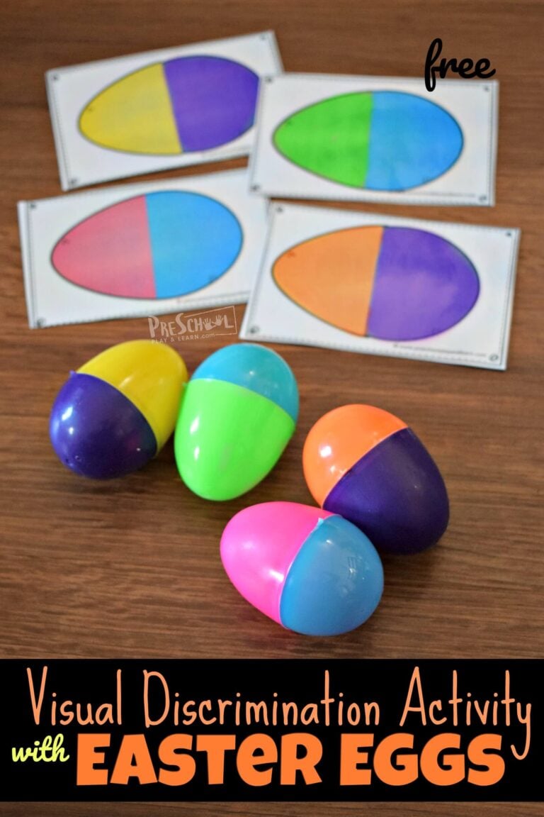 Easter Egg Visual Discrimination Activity for Preschoolers & Kindergartners