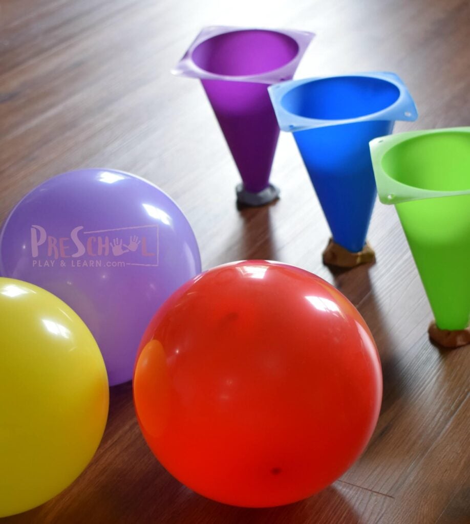 Fun color sorting activity for toddler, preschoolers, and kindergartners