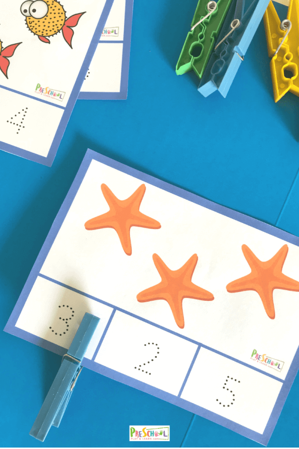 Math Activity for preschoolers to practice count to 10