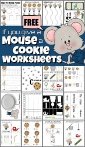 If you Give a Mouse a Cookie Worksheets