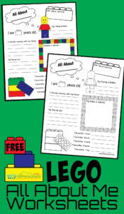 FREE Lego All About Me Printable