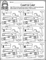 🚧 FREE Preschool Construction Theme Printable Worksheets