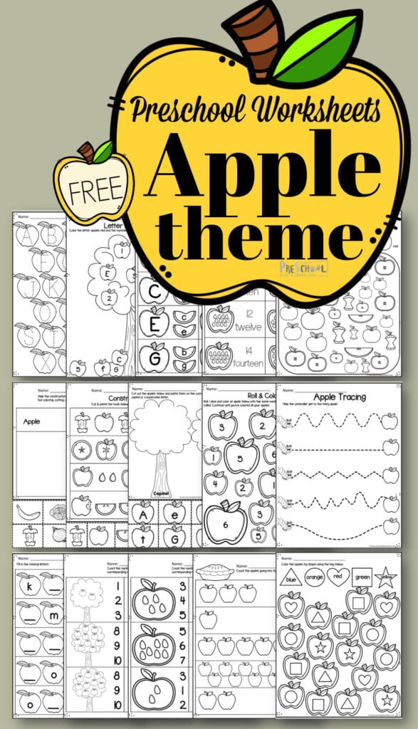 FREE Preschool Worksheets to help preschoolers, prek, and kindergarten counting, alphabet letters, patterns, shapes, colors, and more #freeworksheets #preschoolworksksheets #worksheetsforkids