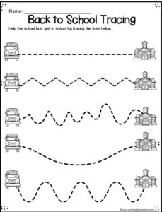 free preschool worksheets to practice pre writing with these super cute tracing worksheets