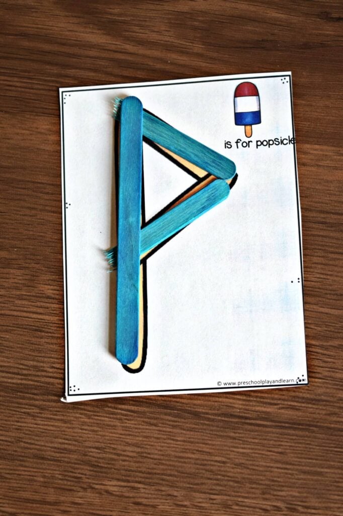 Letter P alphabet craft