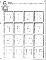 FREE Printable Back to School Pre-K Worksheets