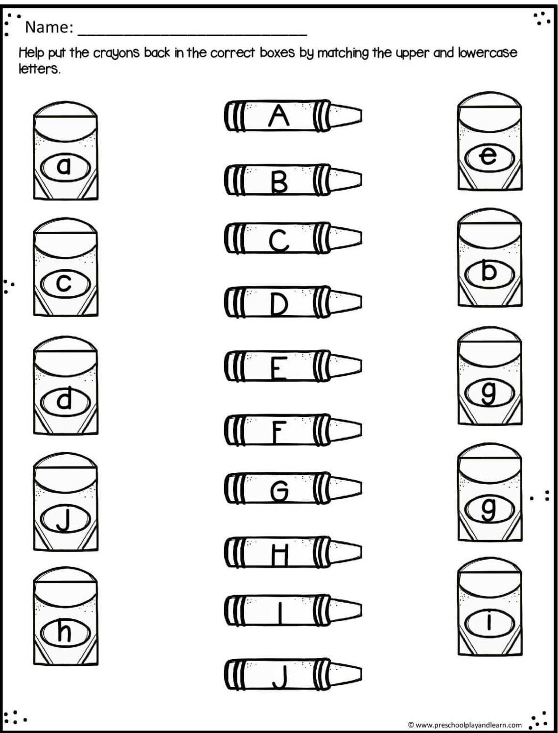 FREE Printable Back to School Pre-K Worksheets