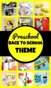 Back to School Theme Preschool - So many fun,fun creative ideas for the first day of school including crafts, math, literacy, kids activities and more for preschoolers #backtoschool #preschool #preschoolers