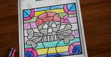 FREE Color by number worksheets for preschoolers and kindergartners