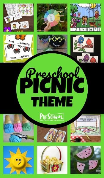 Sneak in lots of learning with this cute picnic theme preschool perfect for spring! We have found so many picnic activities for preschoolers to not only have fun, but sneak in some math, literacy, and science too! In this preschool picnic theme are a weeks worth of clever ideas for pre-k, kindergarten, and first graders to celebrate spring or summer with picnic activities! From picnic worksheets for preschool to picnic preschool activities, and picnic crafts for preschoolers to picnic math.