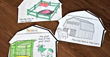 Farm Activities for preschoolers, kindergartners and first graders