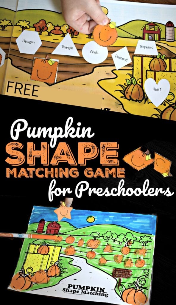 FREE Pumpkin Shape Matching Game