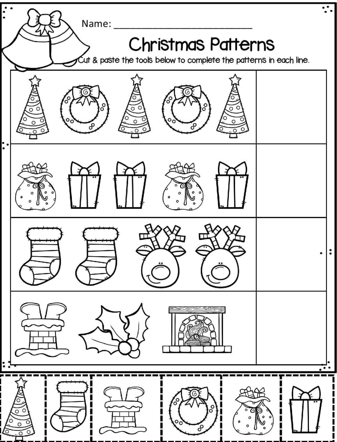 Free Printable Christmas Worksheets For Kindergarten Pdf