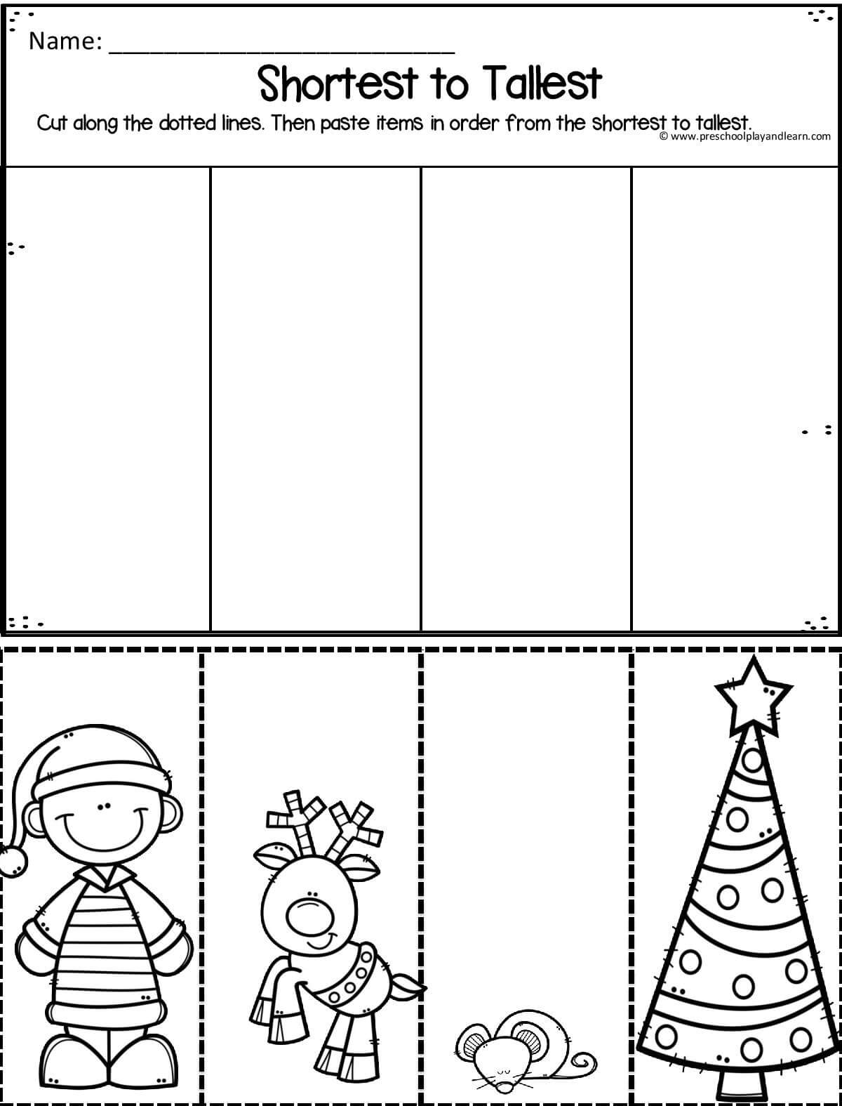 free printable christmas worksheets for preschool