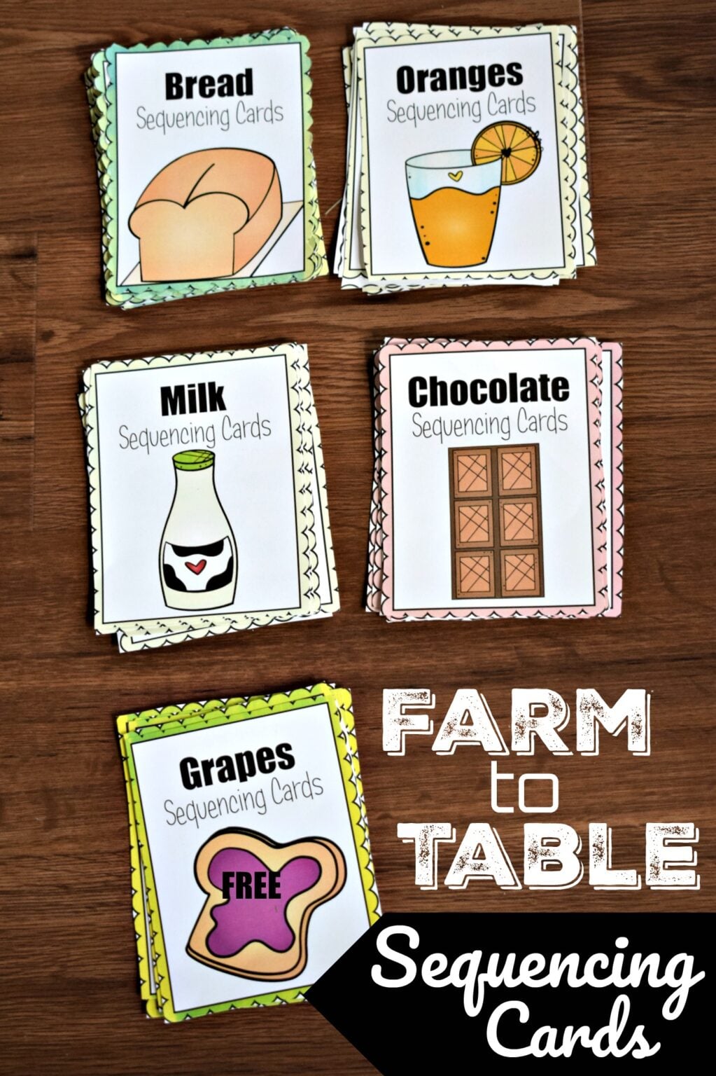 🚜 FREE Printable Farm Sequencing Cards Activity