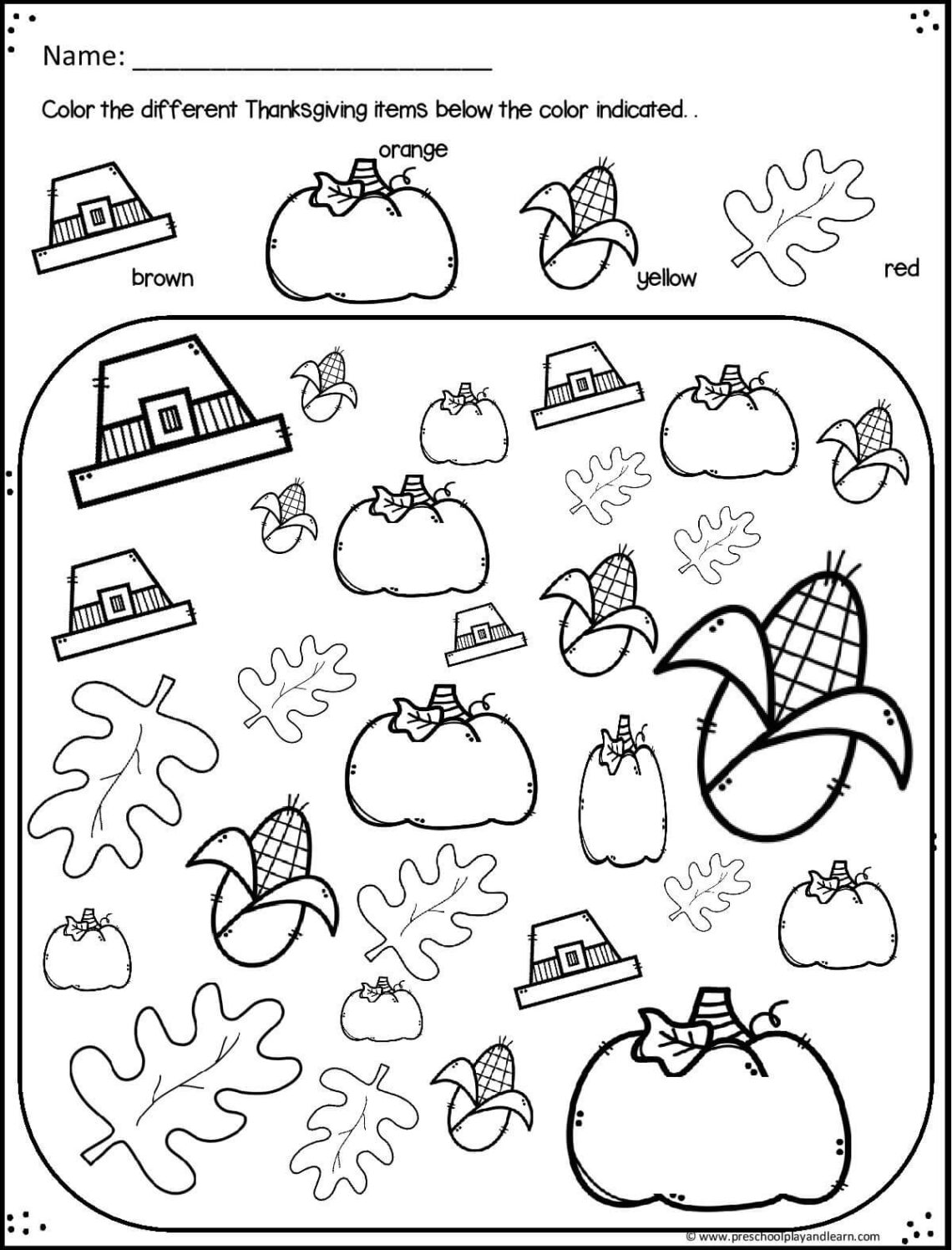 kindergarten-thanksgiving-worksheets