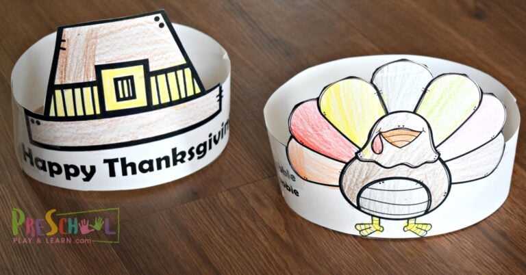 Thanksgiving Hats – Free Printable Craft for Kids