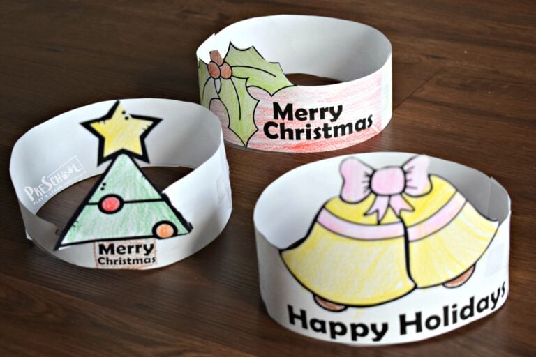 FREE Printable Christmas Hat Template – Preschool Crafts