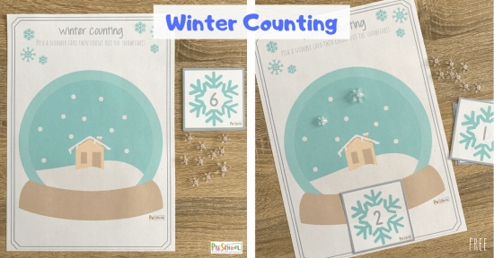 winter math activities for preschoolers