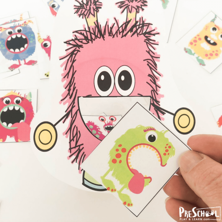 Feed the Monster – FREE Printable Alphabet Game