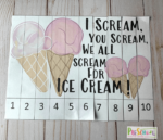 🍦 FREE Preschool Summer Activities - Count to 10 Printable Puzzles
