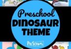 Dinosaur Preschool Theme - tons of fun, clever, hands-on and educational activites for toddler, preschool, pre k, and kindergartners to learn about math, litearcy and more with dinosaur crafts, dinosaur activities, and printables.