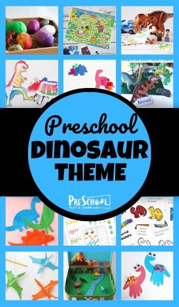 Dinosaur Preschool Theme with Crafts, Activities, and FREE Printables