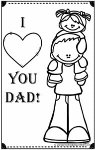 free printable father s day cards to color