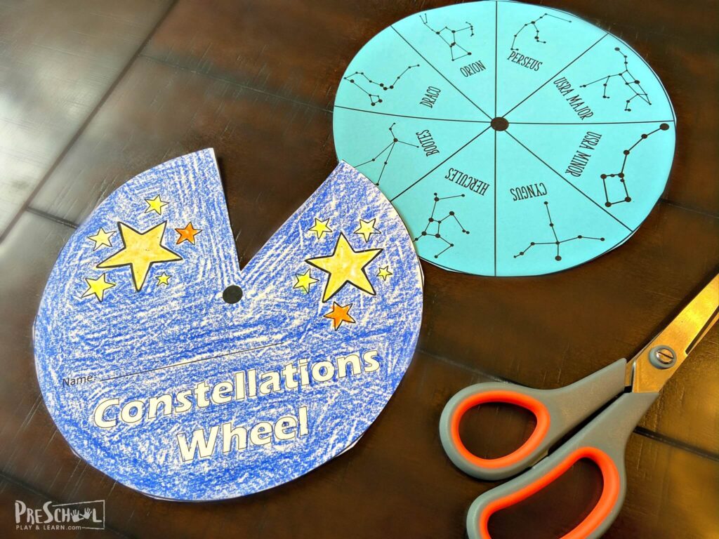  Free Constellations For Kids Printable Wheel Pdf