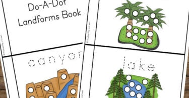 help young children explore landforms for kids with this free printable landforms book