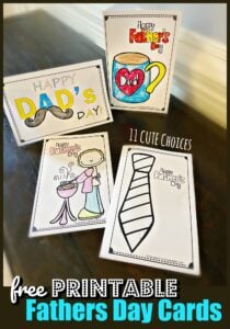 Don't forget to celebrate dad this year for Father's Day! Grab one of our super cute and free Printable Fathers Day Cards.