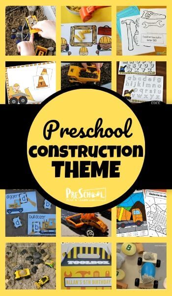Learn all about digging, building, and construction with your preschooler using this Construction Preschool Theme! Your kids will love these engaging activities, printables, and crafts.