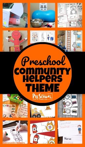 Community Helpers Preschool Theme Activities and FREE Printables