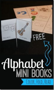 alphabet mini book printable