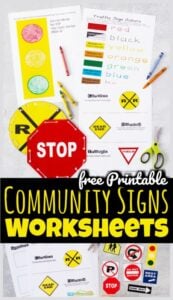 community signs worksheets