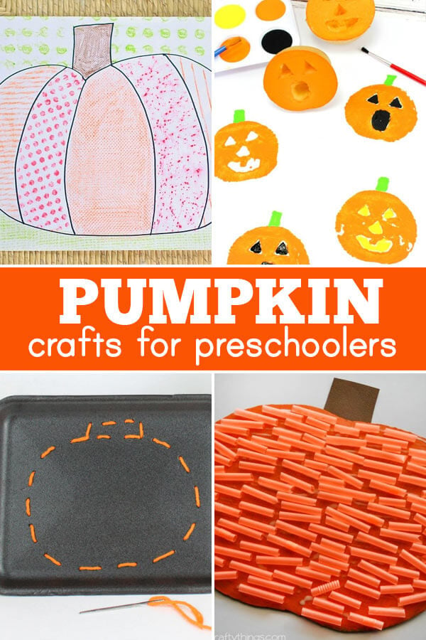 fun to make pumpkin crafts for preschoolers