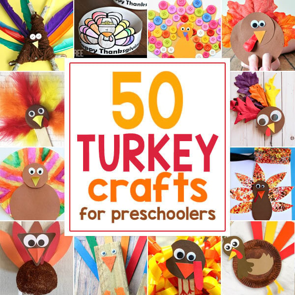 50 Easy Turkey Crafts for Preschoolers
