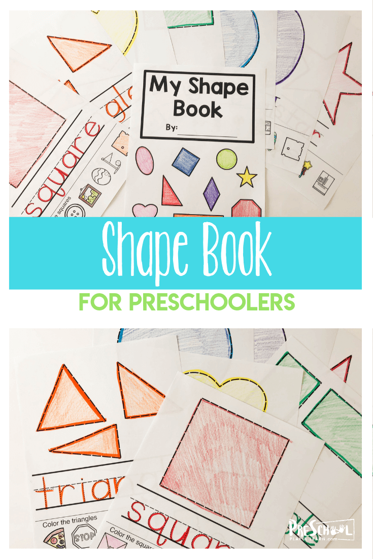 Our my shape book for preschoolers is such a fun way to introduce and work on shapes with your preschoolers. Simply print shape book for preschoolers pdf file to help make learning preschool shapes fun with a free printable. l This shape book is great for toddler, preschool, pre-k, kindergarten, and first grade students.