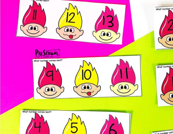 FREE Trolls Number Sequencing Activity