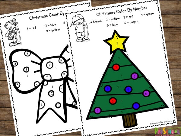 FREE Christmas Color By Number